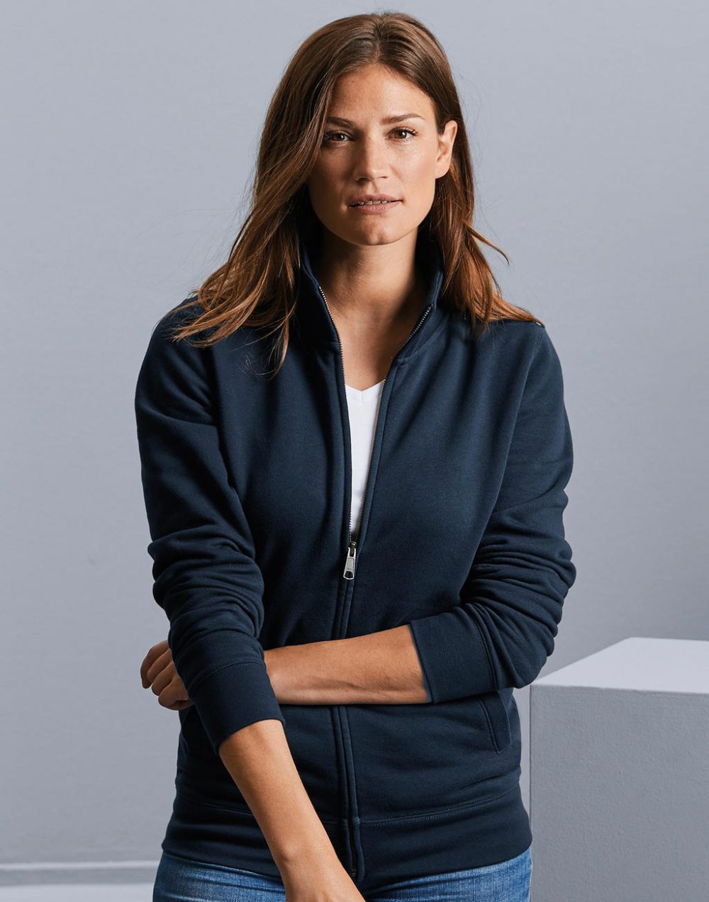 Damen Authentic Sweatjacke