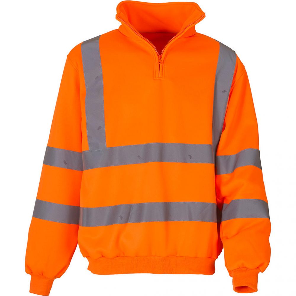 1/4 Zip Sweatshirt Fluo