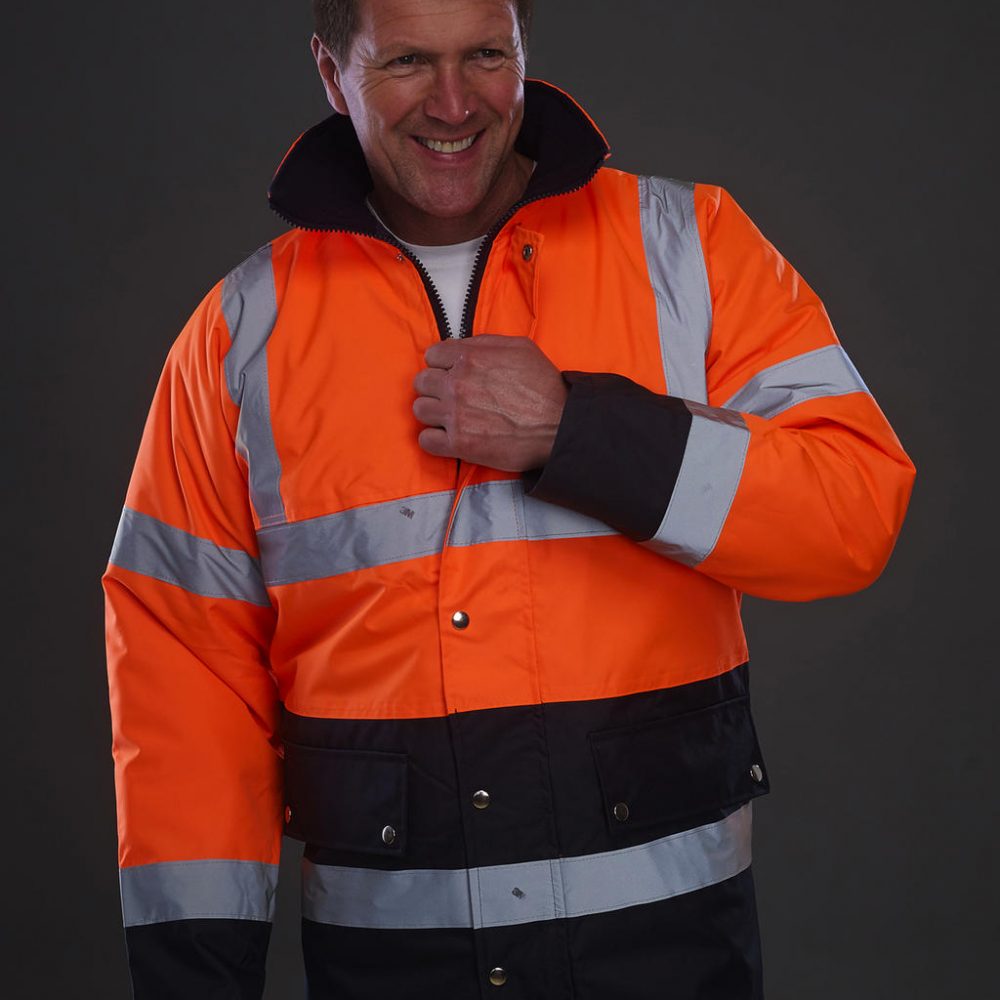 Sicherheitsjacke Fluo mit Innenfutter