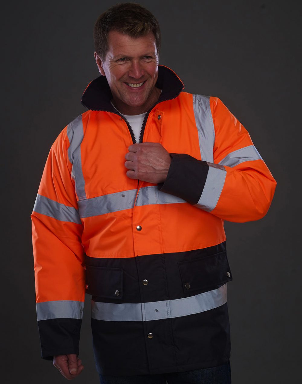 Sicherheitsjacke Fluo mit Innenfutter