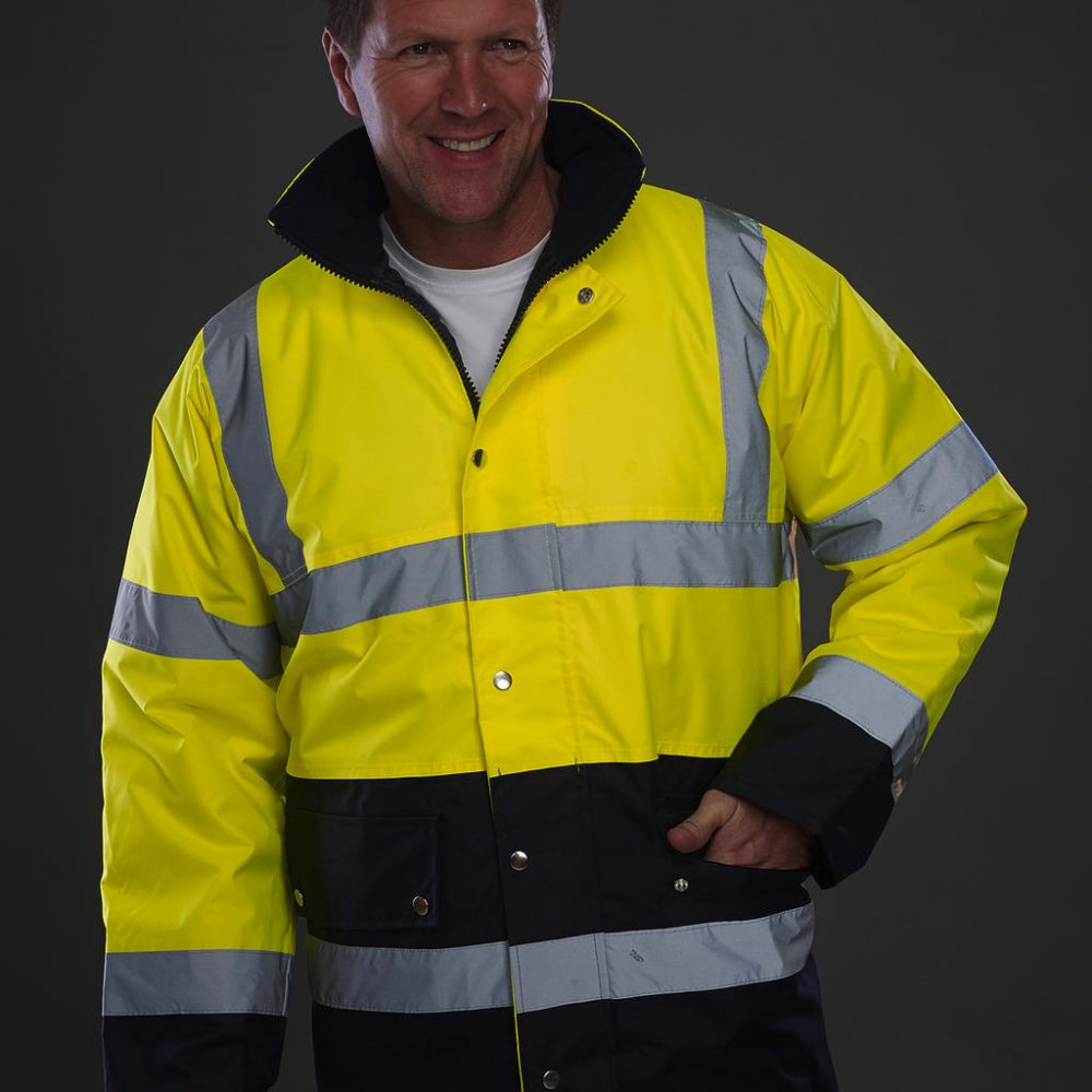 Sicherheitsjacke Fluo mit Innenfutter