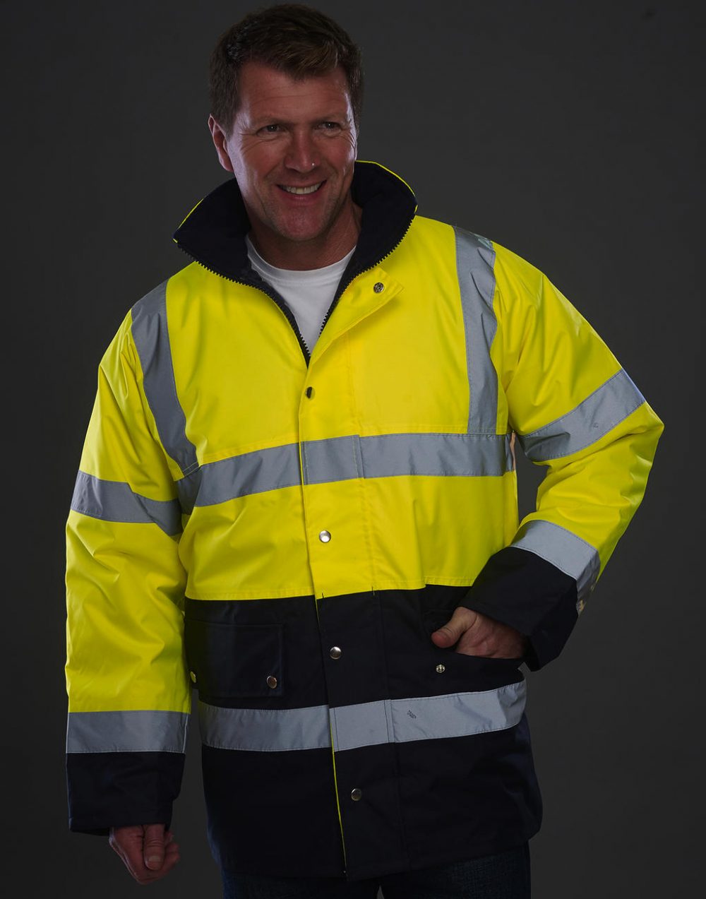 Sicherheitsjacke Fluo mit Innenfutter