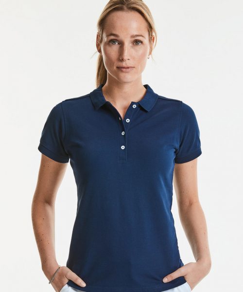 Damen Polo Fitted Stretch