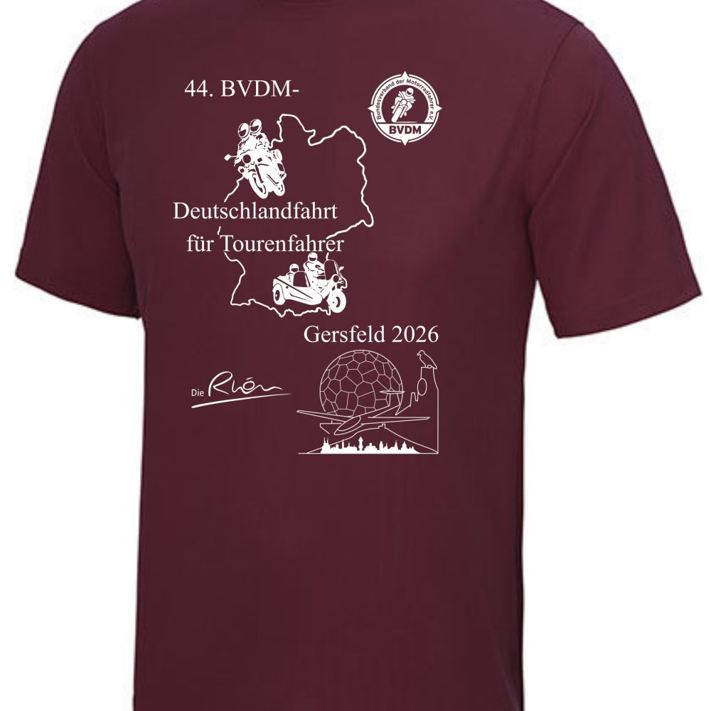 BVDM-Tourenfahrten-Ansicht-2026 T-Shirt Deutschlandfahrt