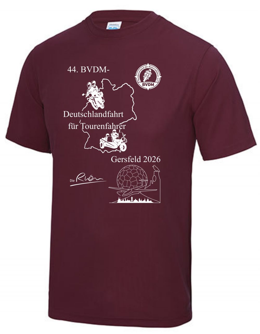 BVDM-Tourenfahrten-Ansicht-2026 T-Shirt Deutschlandfahrt