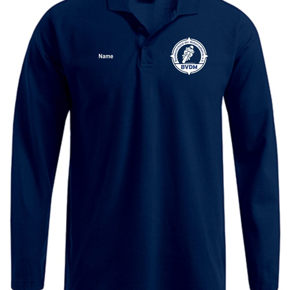 Langarm-Poloshirt Herren
