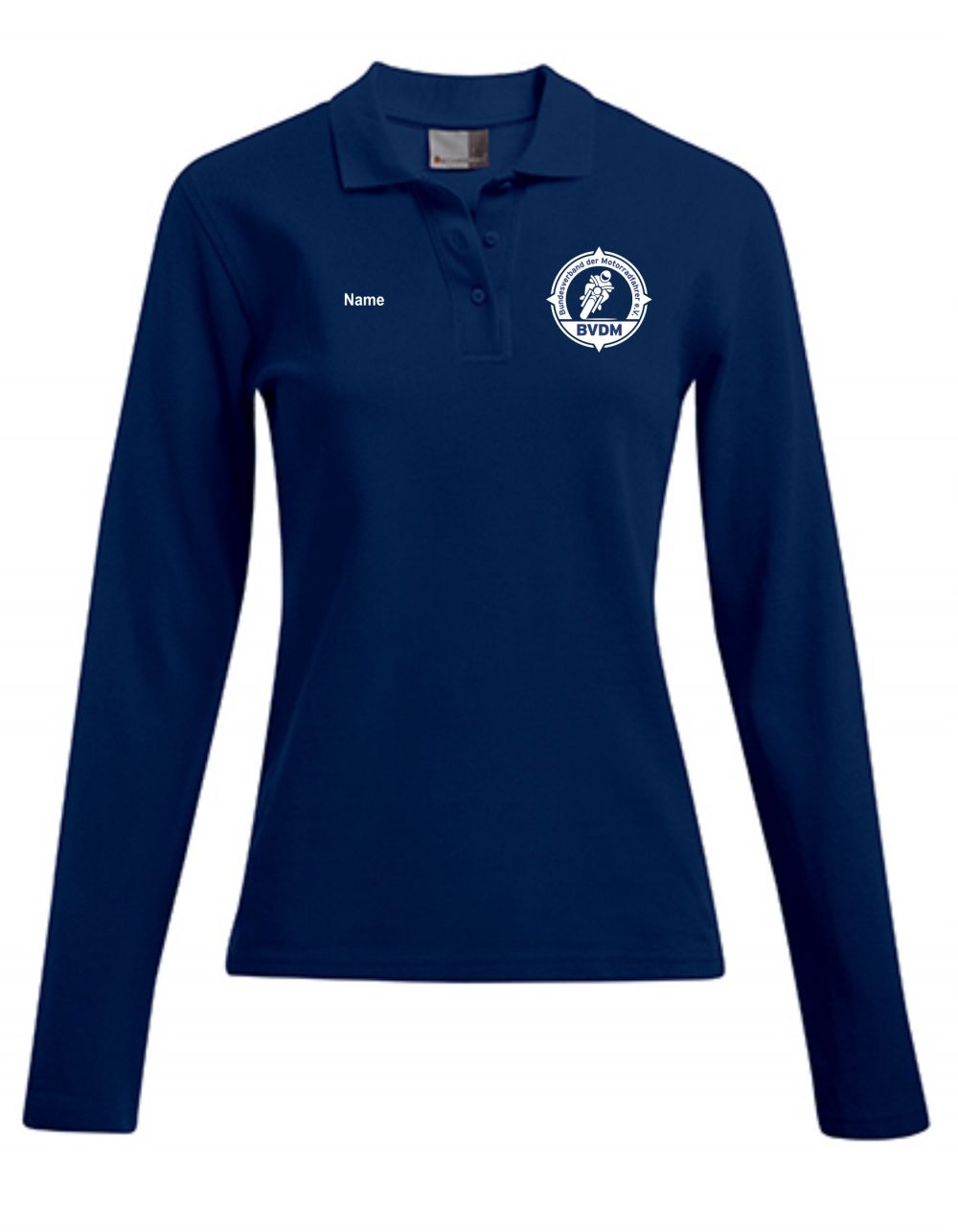 Langarm-Poloshirt Damen