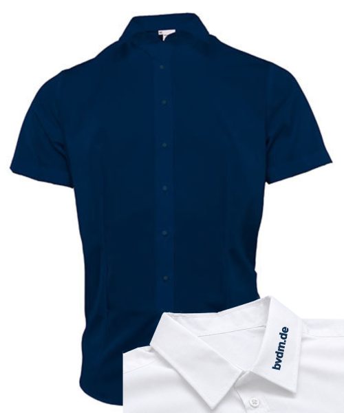 Kurzarm Bluse Comfort Fit Damen