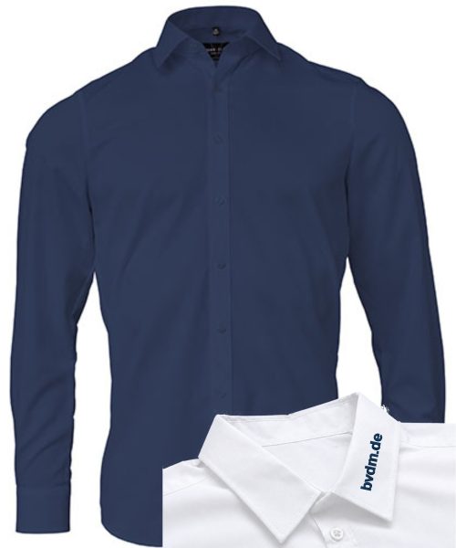 BVDM_Hemden_LA_Ansichtsbild_navy Langarm Hemd Herren