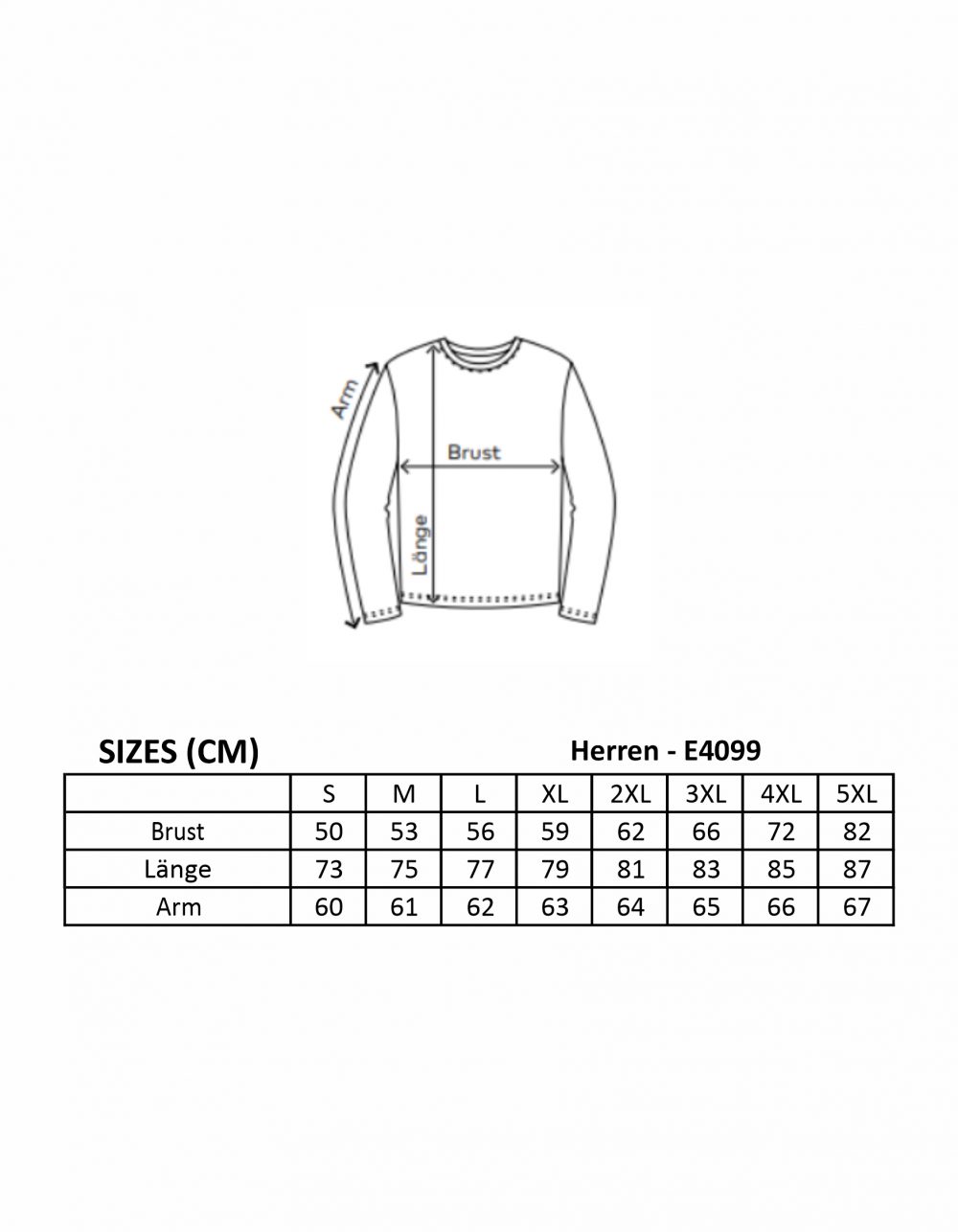 Langarmshirt Herren