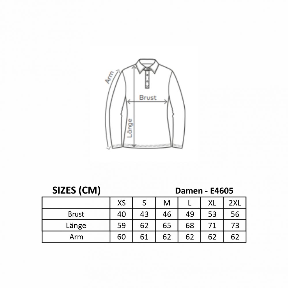 Langarm-Poloshirt Damen