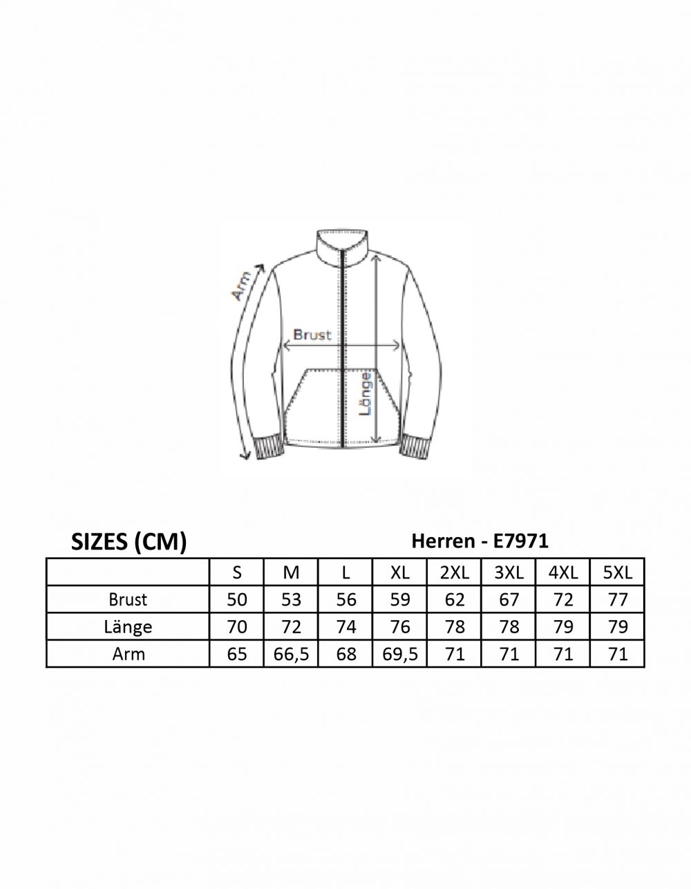 Fleecejacke Herren