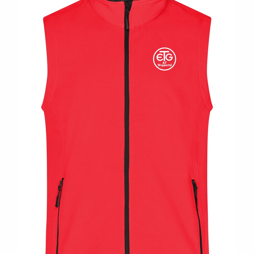 ETGBRT232M_Softshellweste_Herren_red_Front Herren Softshellweste