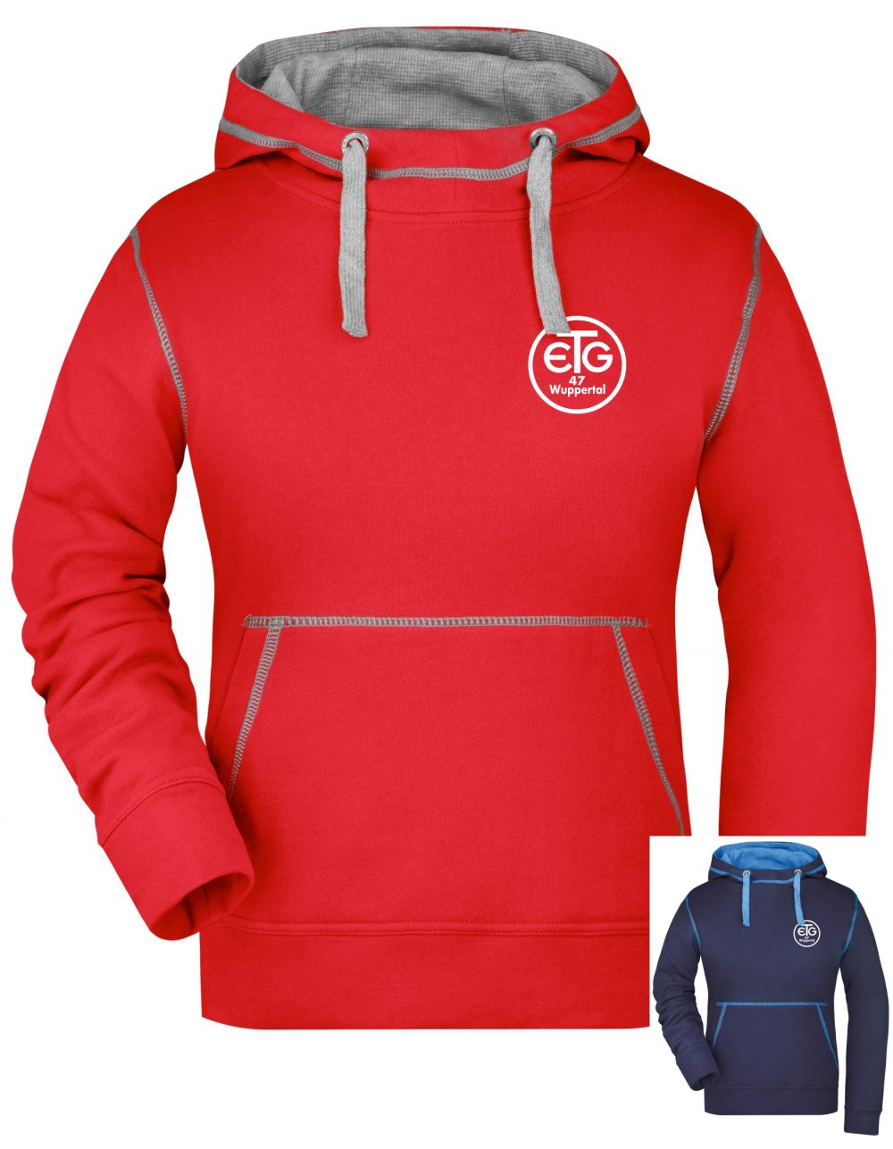 Herren Lifestyle Hoodie inkl. Druck Brust + Rücken