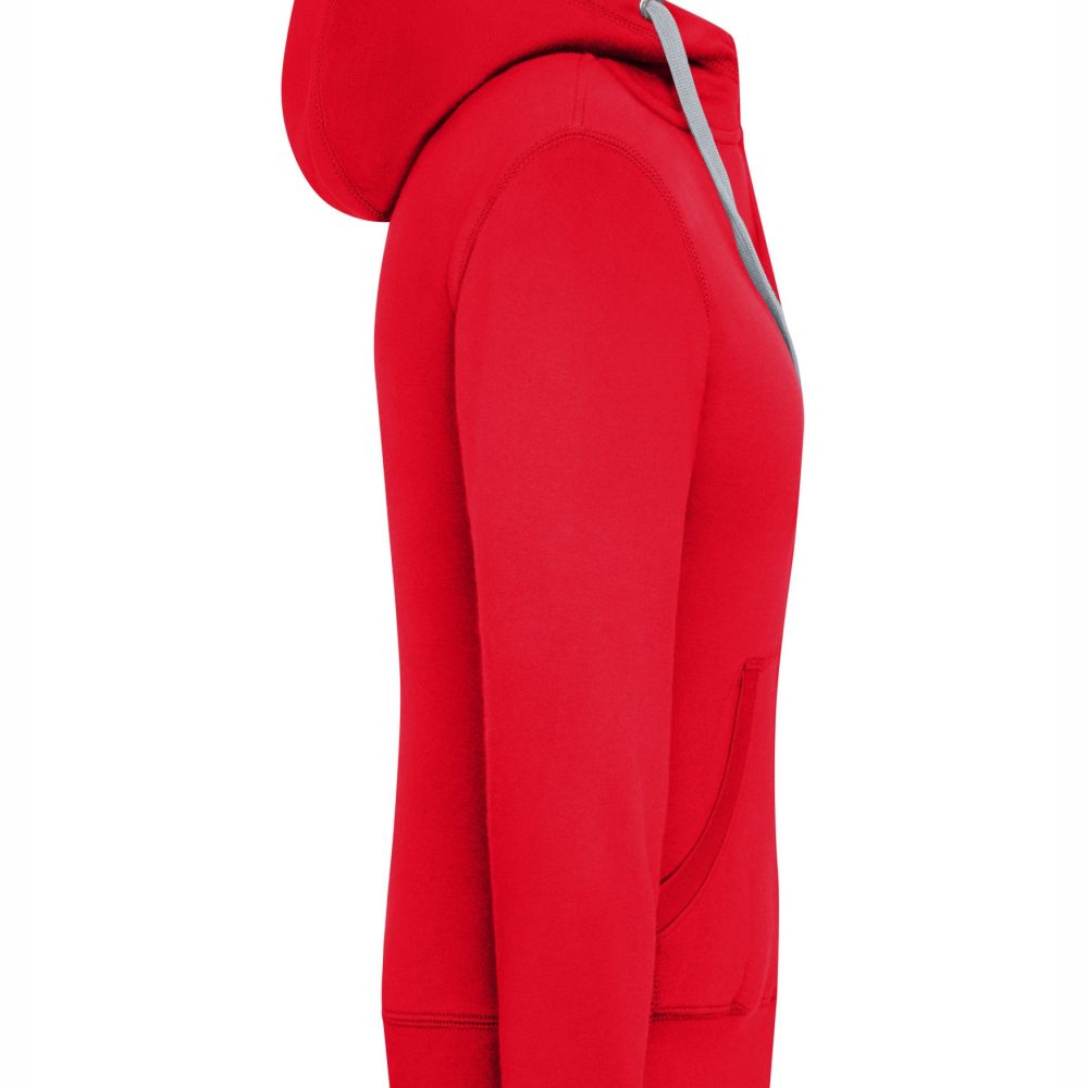 Damen Lifestyle Zip-Hoodie inkl. Druck Brust + Rücken