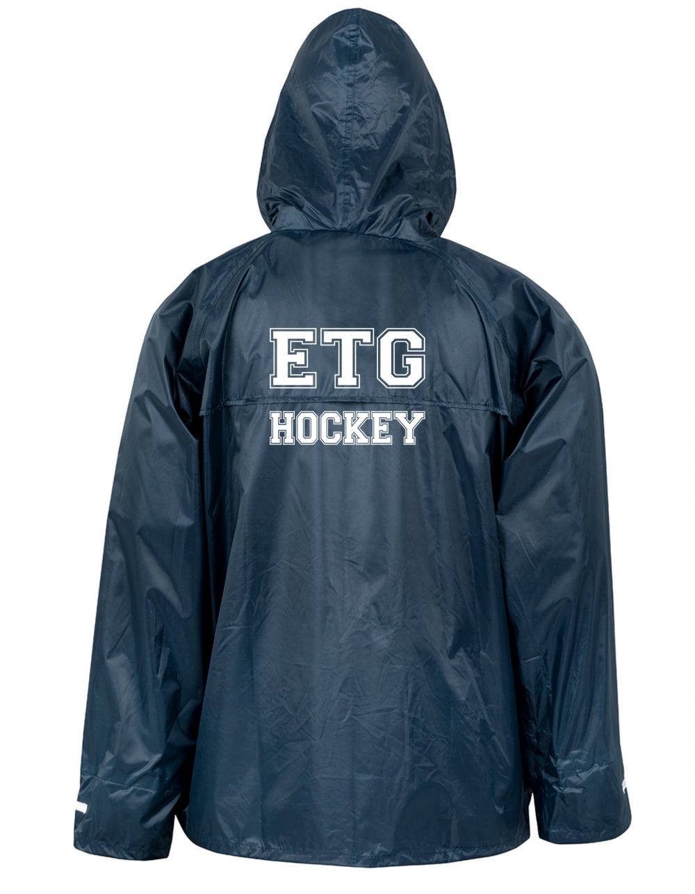 ETGRT227J_Back_navy Kinder Regenjacke inkl. Druck Brust + Rücken