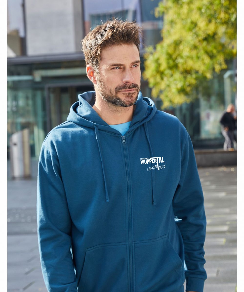 GSJN756-Frontbild-1 Herren Promo Kap. Sweatjacke JN756 inkl. Druck