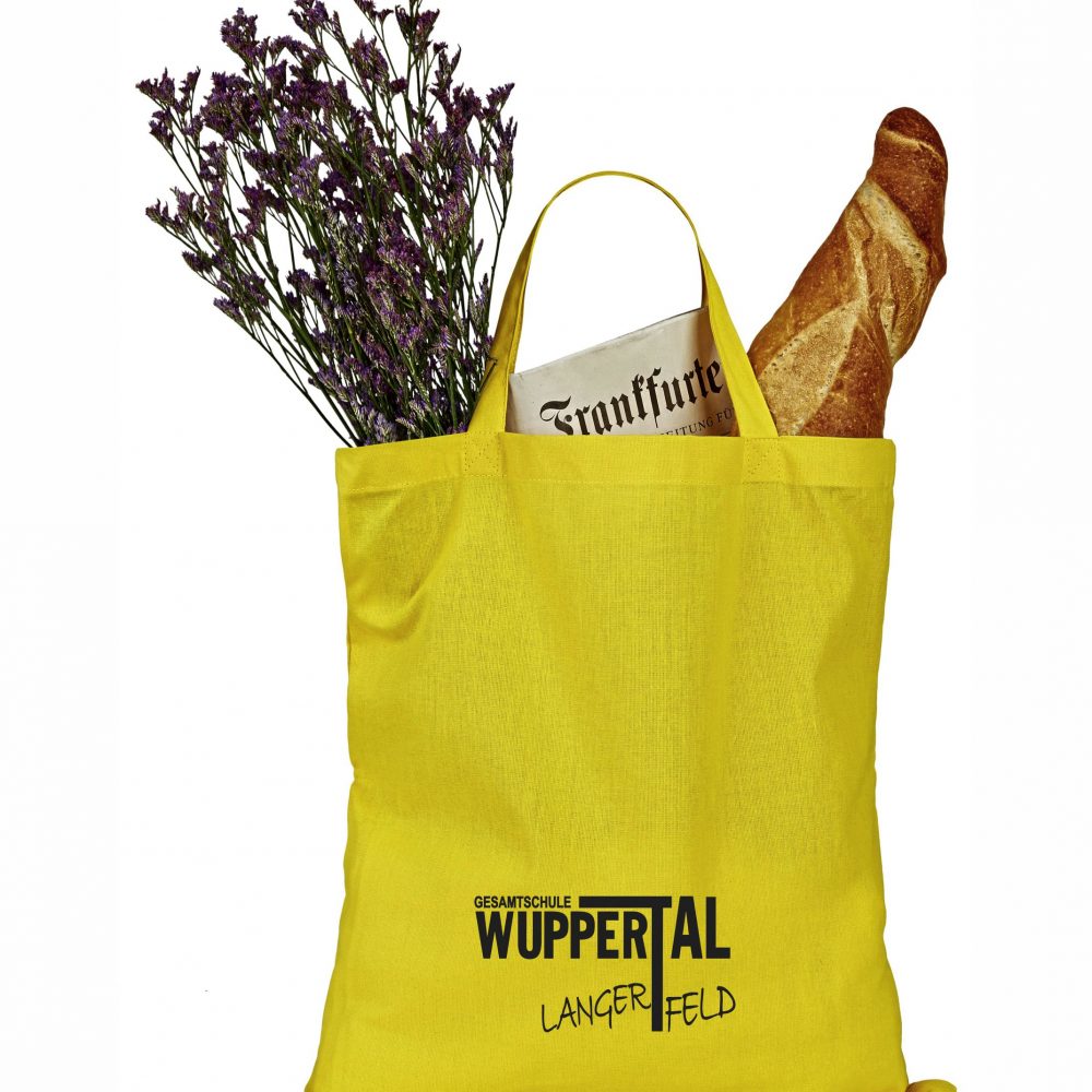 Baumwoll-Tasche kurze Henkel inkl. Druck