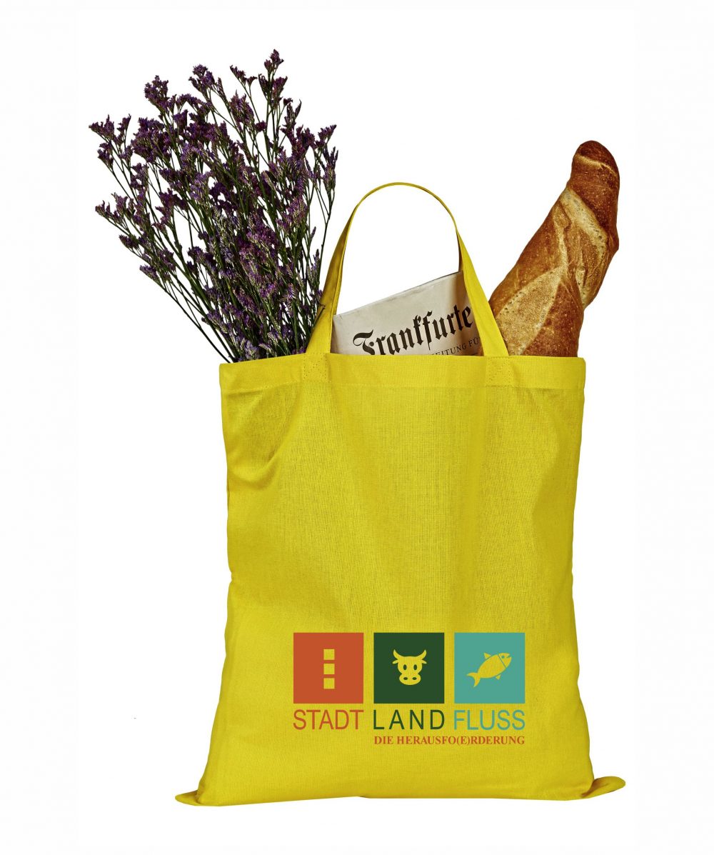 Baumwoll-Tasche kurze Henkel inkl. Druck