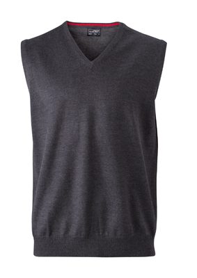 JN657_anthracite-melange Herren V-Neck Pullunder