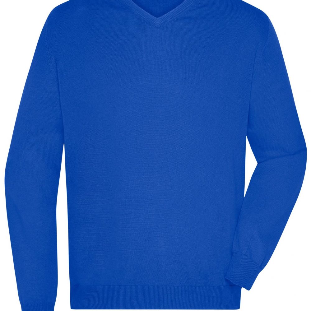 JN659_royal Herren V-Neck Pullover