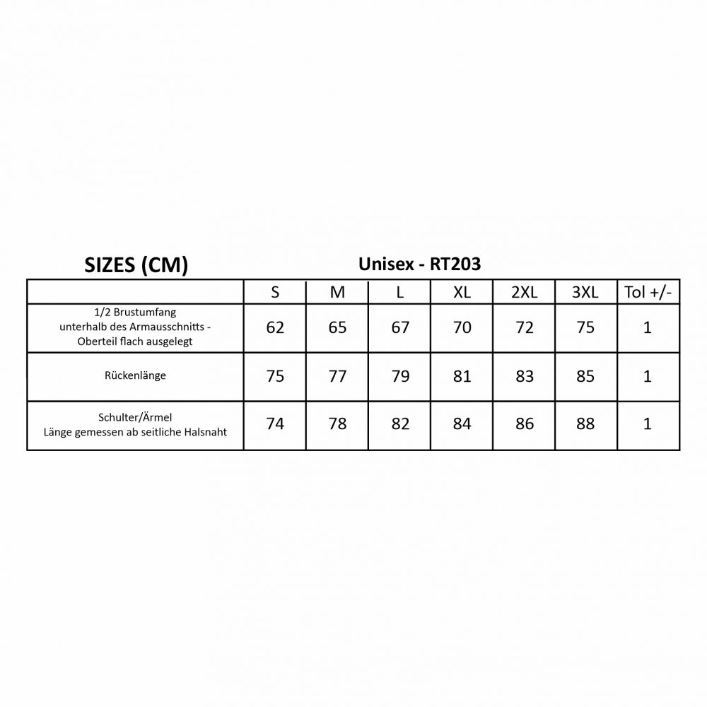 Unisex Microfleece Regenjacke