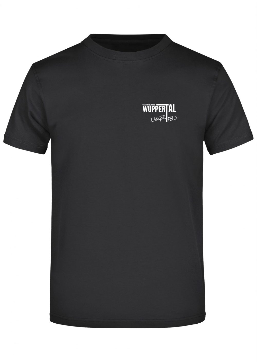 T-Shirt schwarz Brust links Classic T-Shirt Unisex inkl. Druck