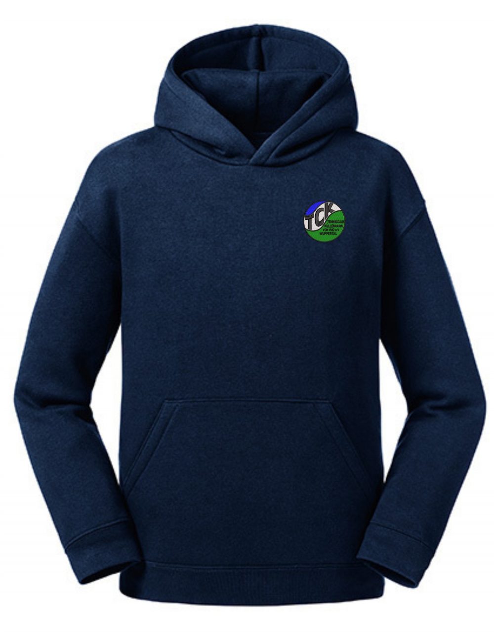 TCKZ265K_Stick_navy_Front Hoodie Kinder